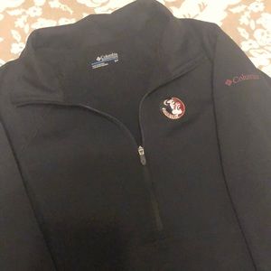 FSU Florida State Columbia half zip running jacket